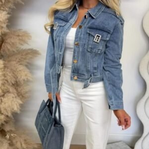 Kurtka jeans klamry SML